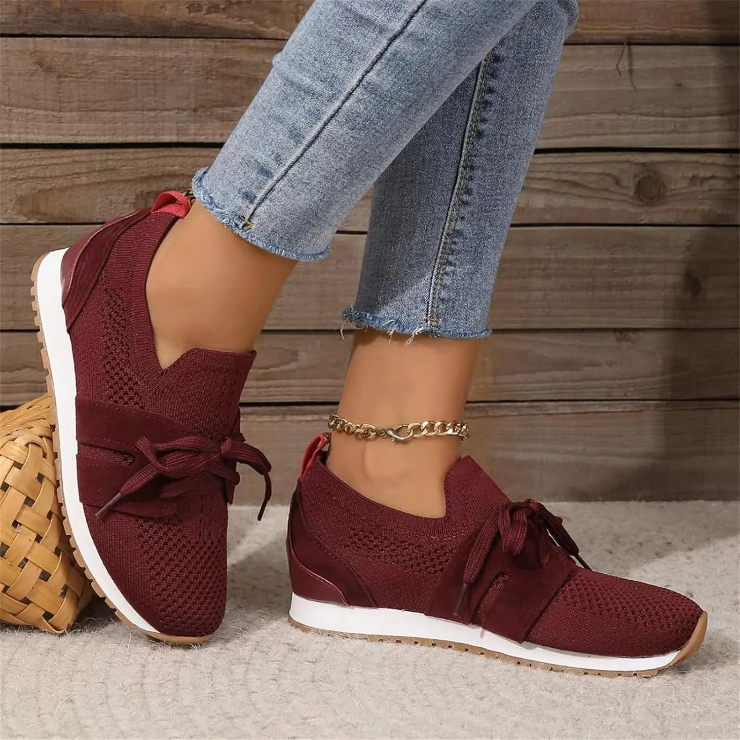 Ladmiple Running Shoes For Women Athletic Walking Shoes Slip On Casual Mesh-Comfortable Athletic Tennis Workout Sneakers 2025
