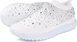 Ladmiple Walking Shoes Women Slip On Lightweight Breathable Running Mesh Gym Shoes Non Slip Workout Fashion Sneakers