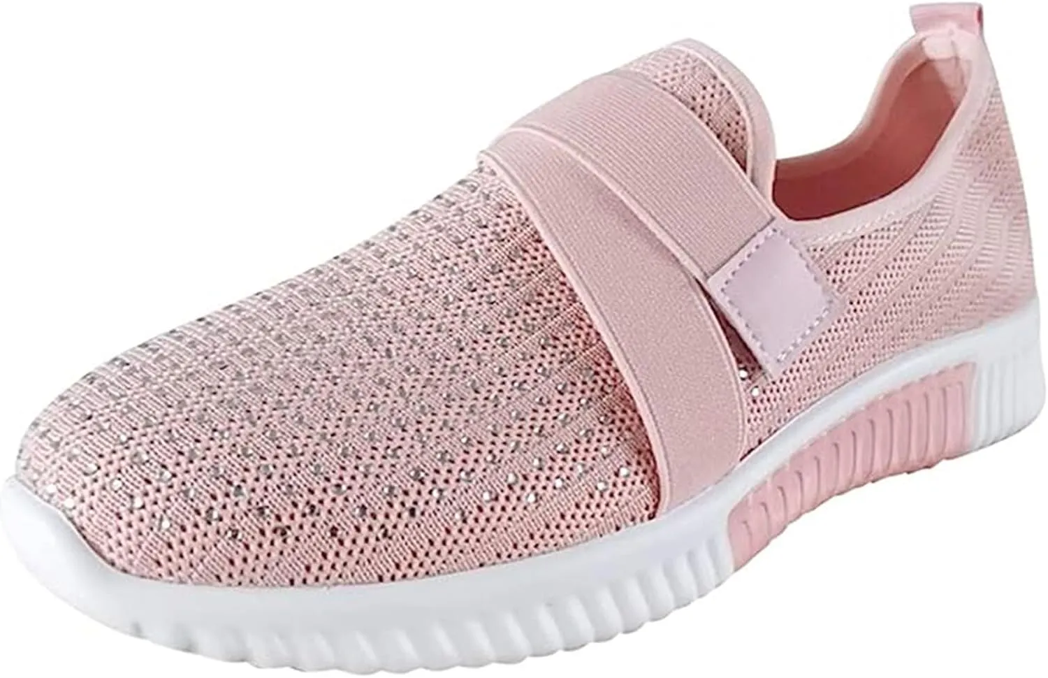 Ladmiple Walking Shoes Women Slip On Lightweight Breathable Tennis Shoes Athletic Sneakers for Running Gym Workout
