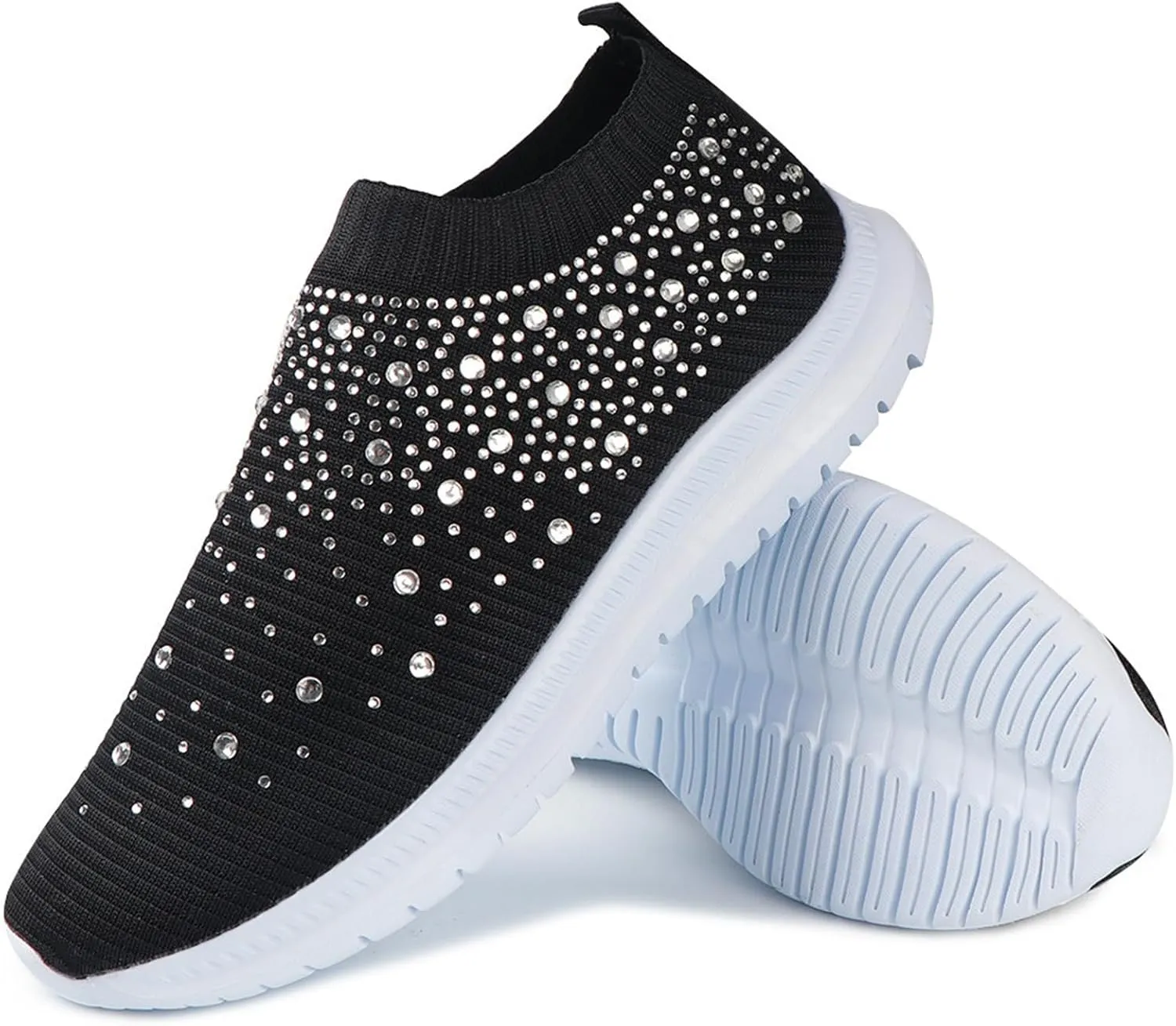 Ladmiple Walking Shoes Women Slip On Lightweight Breathable Tennis Shoes Athletic Sneakers for Running Gym Workout