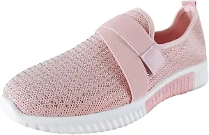 Ladmiple Walking Shoes Women Slip On Lightweight Breathable Tennis Shoes Athletic Sneakers for Running Gym Workout
