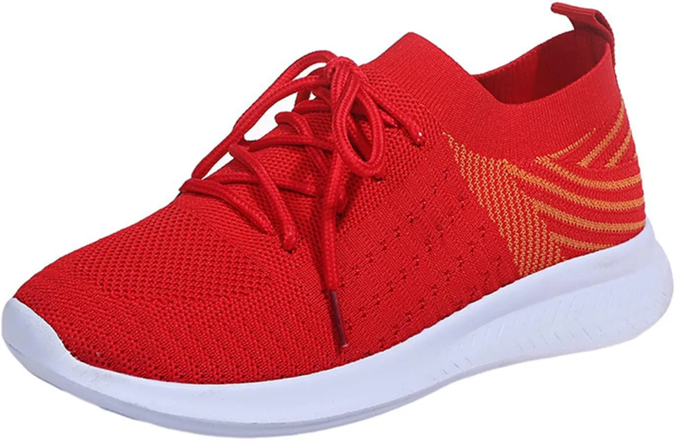 Lausiuoe Slip On Sneakers Women Wide Width Walking Running Shoes Ladies Slip-on Mesh Lightweight Breathable Tennis Shoes