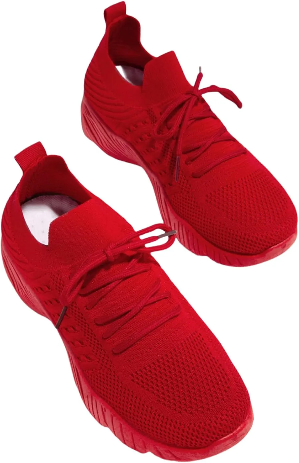 Lausiuoe Sneakers For Women Walking Shoes Comfortable Fashion Lightweight Casual Mesh Slip On Sneakers for Running Gym
