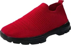 Lausiuoe Womens Shoes Slip On Sneakers Walking Tennis Shoes Memory Foam Lightweight Gym Comfortable Mesh Running Shoes