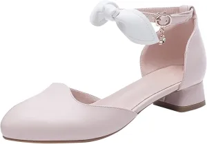 Little/big Girls Dress Sandals Kids Heels Close Toe Ankle Strap Shoes Solid Flower Wedding Party Shoes