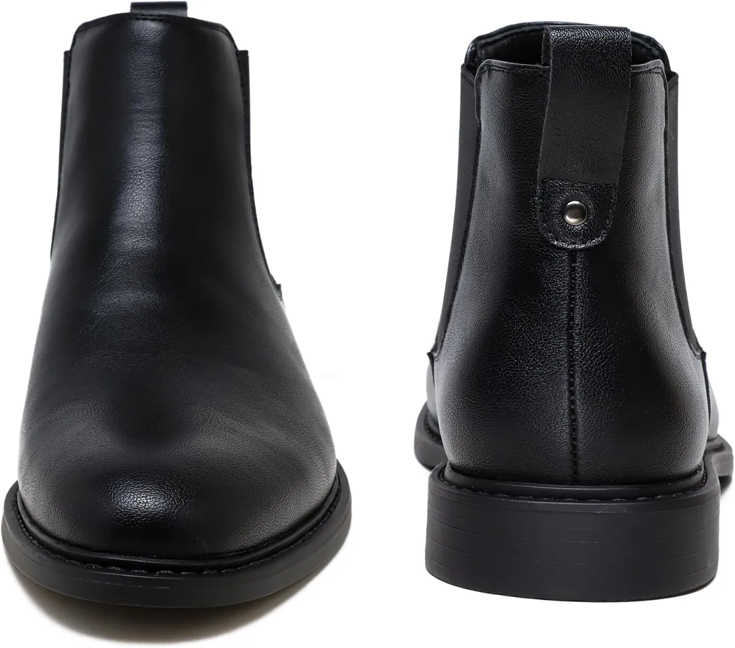 Mens Black Chelsea Boots-Slip-On Comfy Mens Casual Suede Ankle Boots