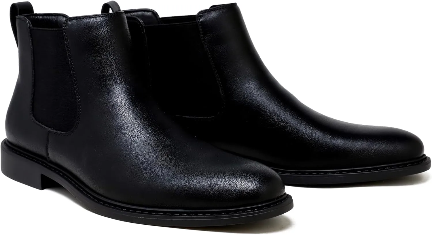 Mens Black Chelsea Boots-Slip-On Comfy Mens Casual Suede Ankle Boots