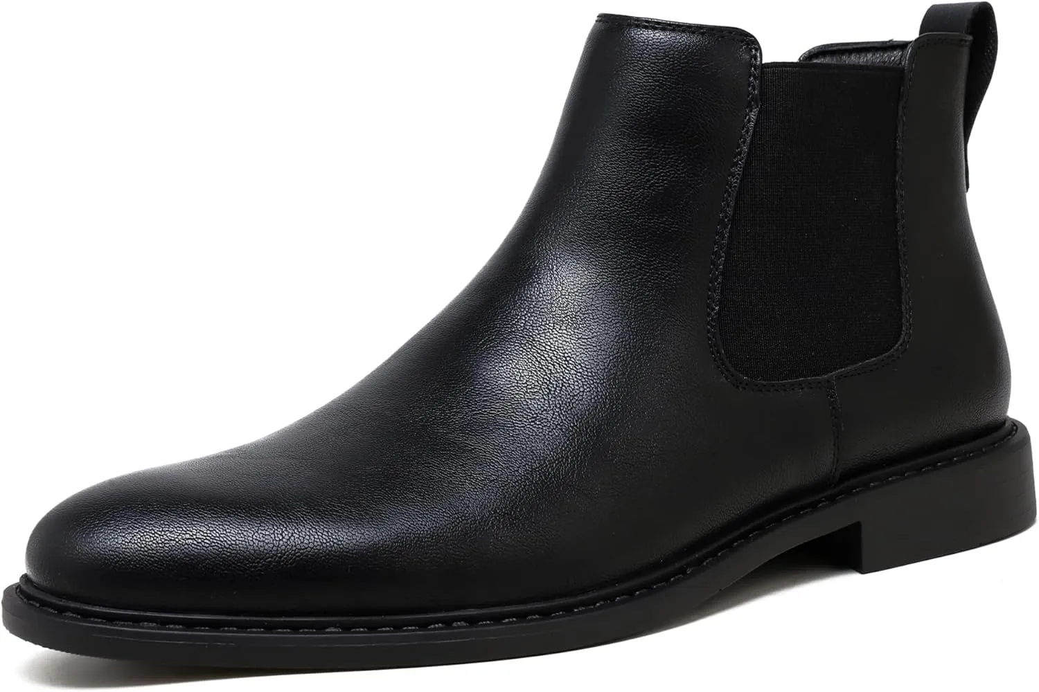 Mens Black Chelsea Boots-Slip-On Comfy Mens Casual Suede Ankle Boots