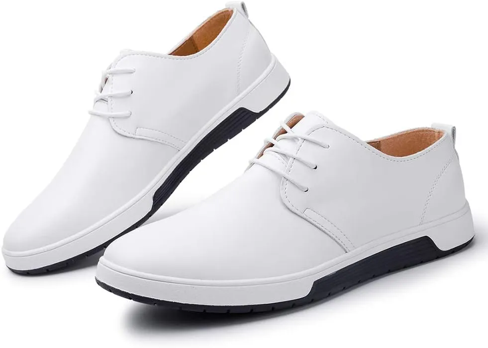 Men's Casual Oxford Shoes Breathable Flat Fashion Sneakers