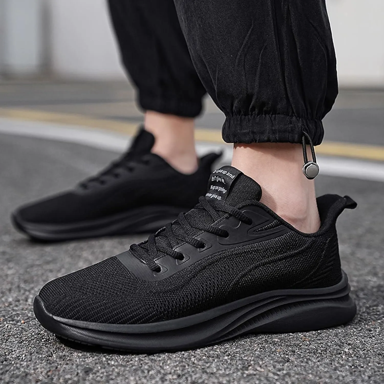 Men's Minimalist Barefoot Shoes Breathable Elastic Fly Woven Mesh Sneaker Lightweight Non Slip Sneakers for Men