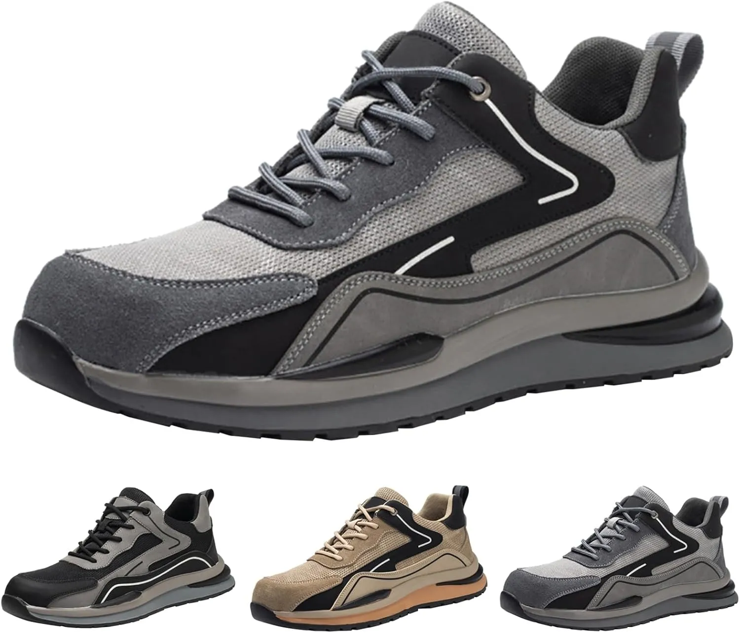 Mens Slip On Walking Shoes Non Slip Running Shoes Lightweight Workout Shoes Breathable Mesh Fashion Casual Sneakers
