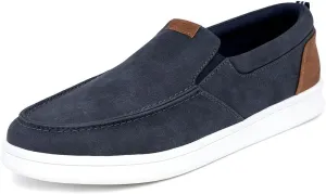 Nautica Men's Slip-On Loafers Casual Moc Toe Sneakers Boat Shoes Slipper for Men  Lightweight & Comfortable - Derwin