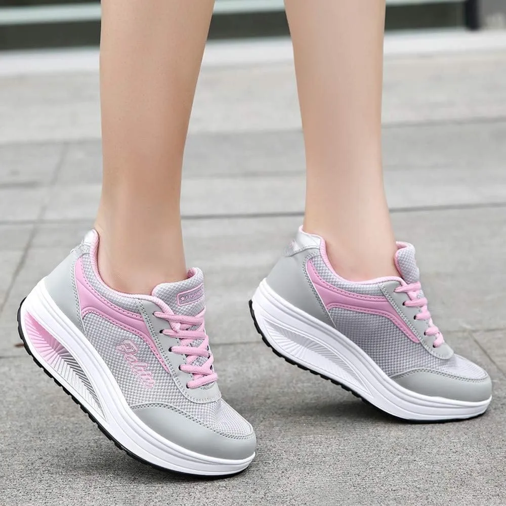 Non Slip Comfortable Fashion Sneakers for Women Lightweight Comfort Casual Workout Sneakers Grounded Footwear