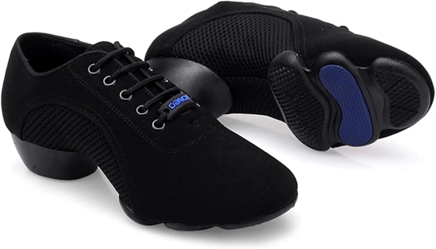 ONAIC Women's Ballroom Practice Shoes Durable Breathable Lace-Up Modern Salsa Training Shoes Professional Performance Dance Shoes