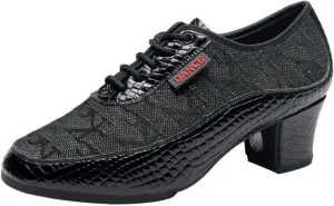 ONAIC Womens Latin Dance Shoes Ballroom Lace-up Comfortable Durable Practice Dance Shoes Salsa 5CM Heel Dancing Performance Sneakers