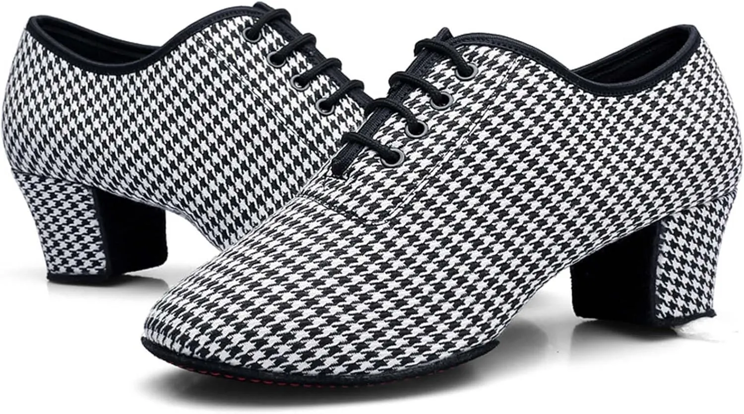 ONAIC Womens Latin Dance Shoes Ballroom Lace-Up Durable Performance Sneakers Professional Practice Dancing Shoes