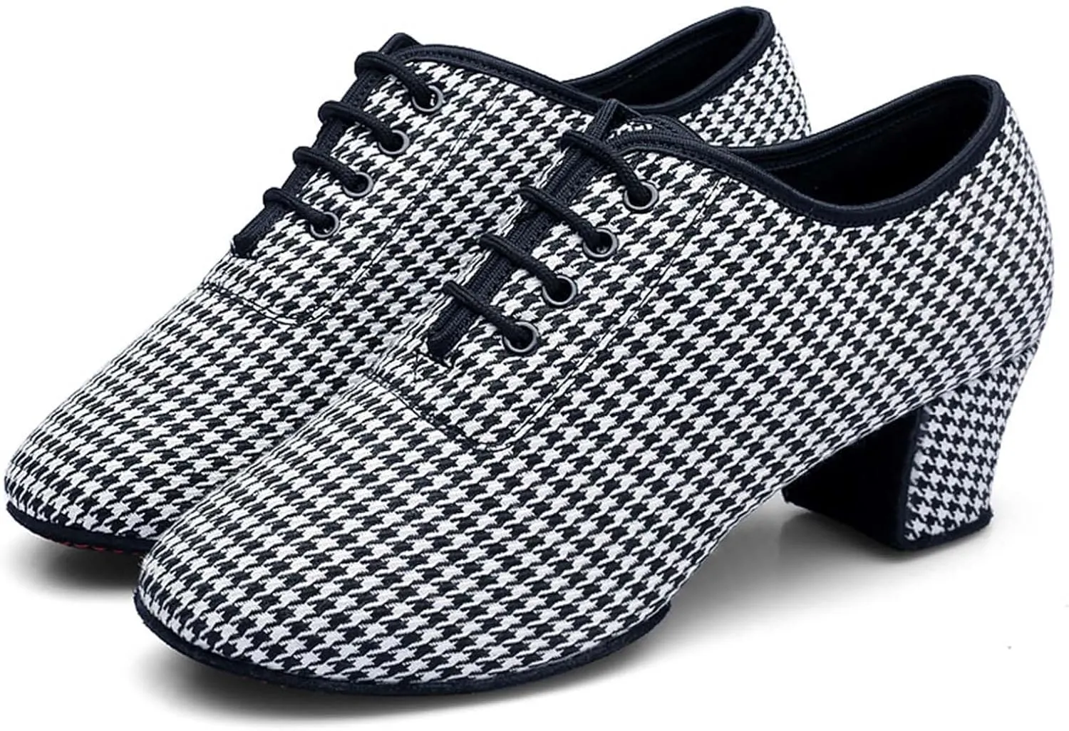 ONAIC Womens Latin Dance Shoes Ballroom Lace-Up Durable Performance Sneakers Professional Practice Dancing Shoes