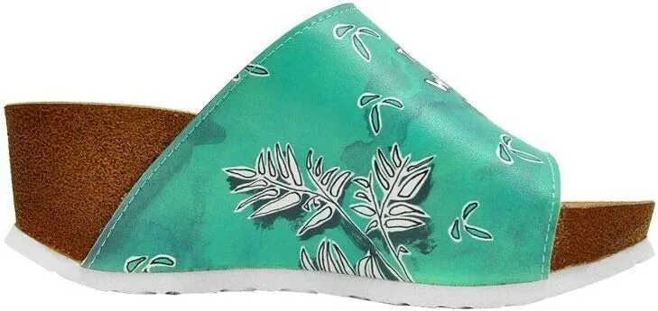 Personalize Your Life Printed Alba Sandal - Chic, Elegant and Casual Style - Vegan, Environmentally Friendly and Handmade - Ergonomic and Breathable