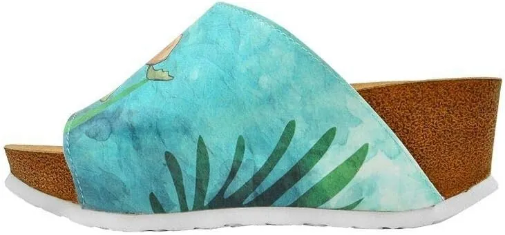 Personalize Your Life Printed Alba Sandal - Chic, Elegant and Casual Style - Vegan, Environmentally Friendly and Handmade - Ergonomic and Breathable
