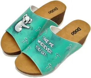 Personalize Your Life Printed Alba Sandal - Chic, Elegant and Casual Style - Vegan, Environmentally Friendly and Handmade - Ergonomic and Breathable