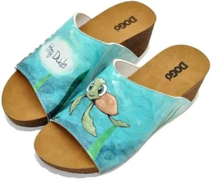 Personalize Your Life Printed Alba Sandal - Chic, Elegant and Casual Style - Vegan, Environmentally Friendly and Handmade - Ergonomic and Breathable