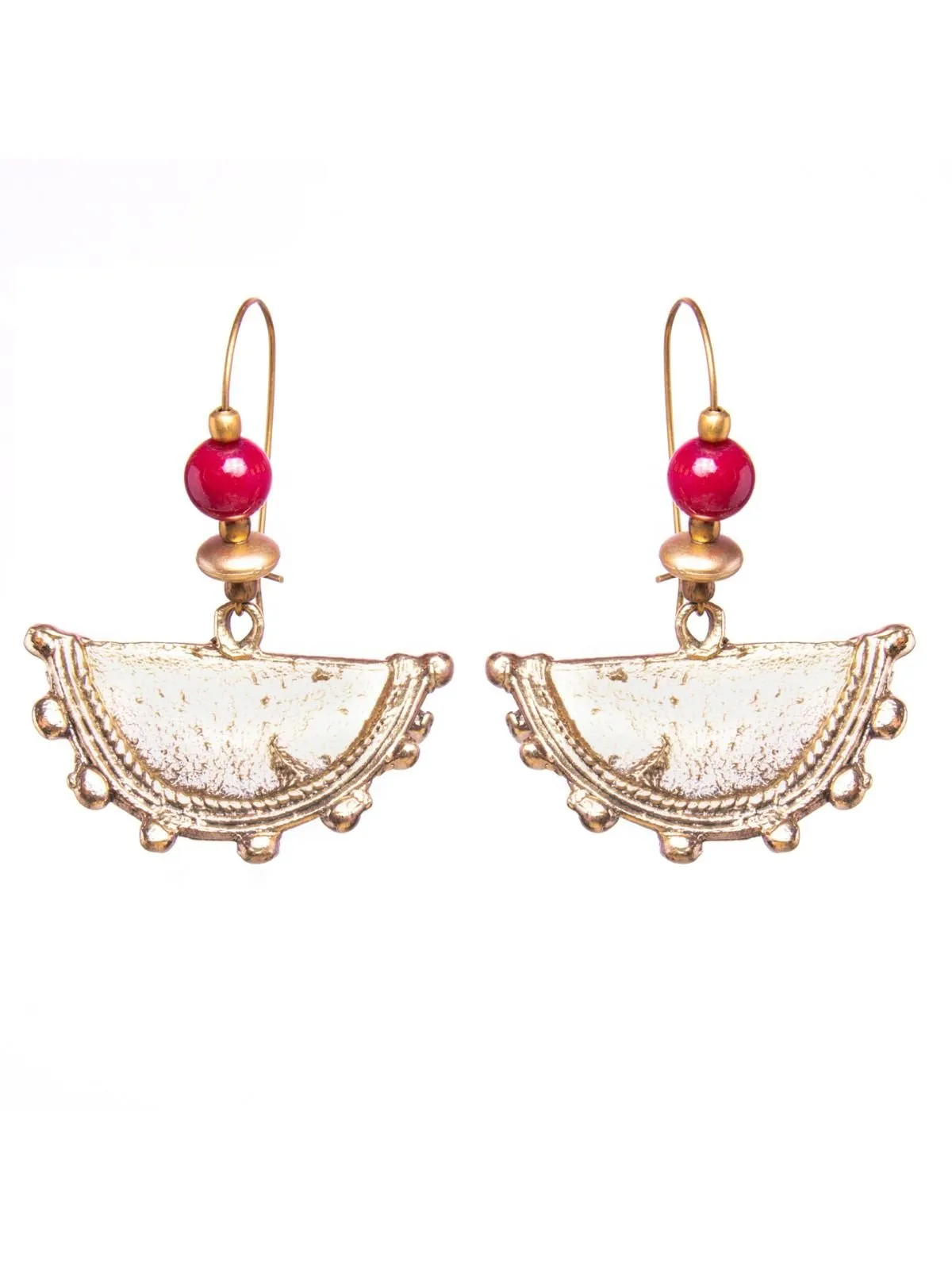 Pie Brass Earrings