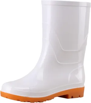 Rain Boots Women Women's Rain Boots Waterproof Mid Calf Garden Shoes Non Slip Work Shoes for Outdoor Gardening Work