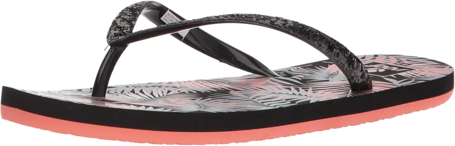 Reef Baby-Girl's Little Stargazer Prints Sandal, black tropic, 3-4 Medium US Toddler