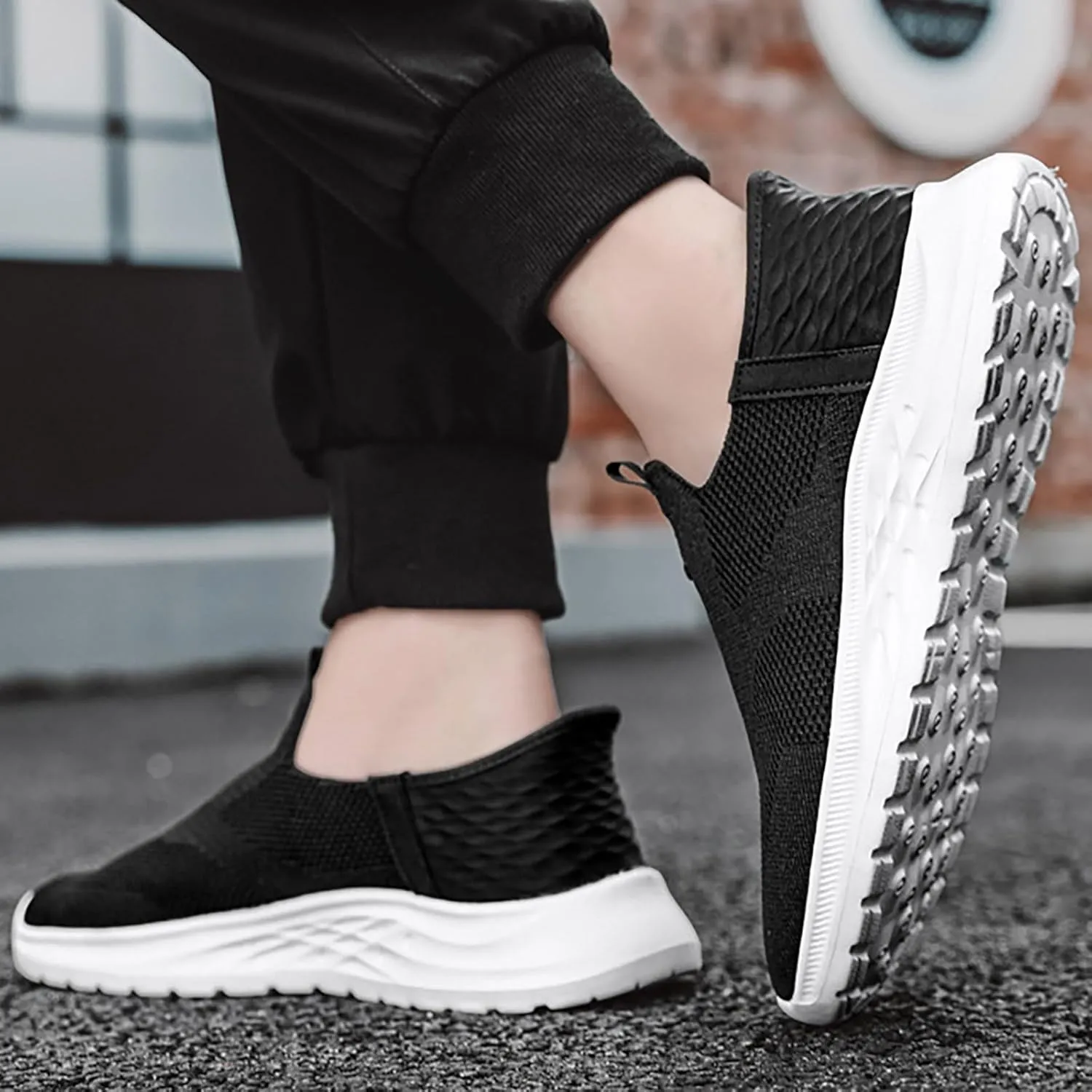 Running Shoes for Men Arch Support Casual Shoes for Fall White Platform Sneakers Women's Walking Lightweight Tennis Slip On Tennis Shoe Loafers Dress Shoe