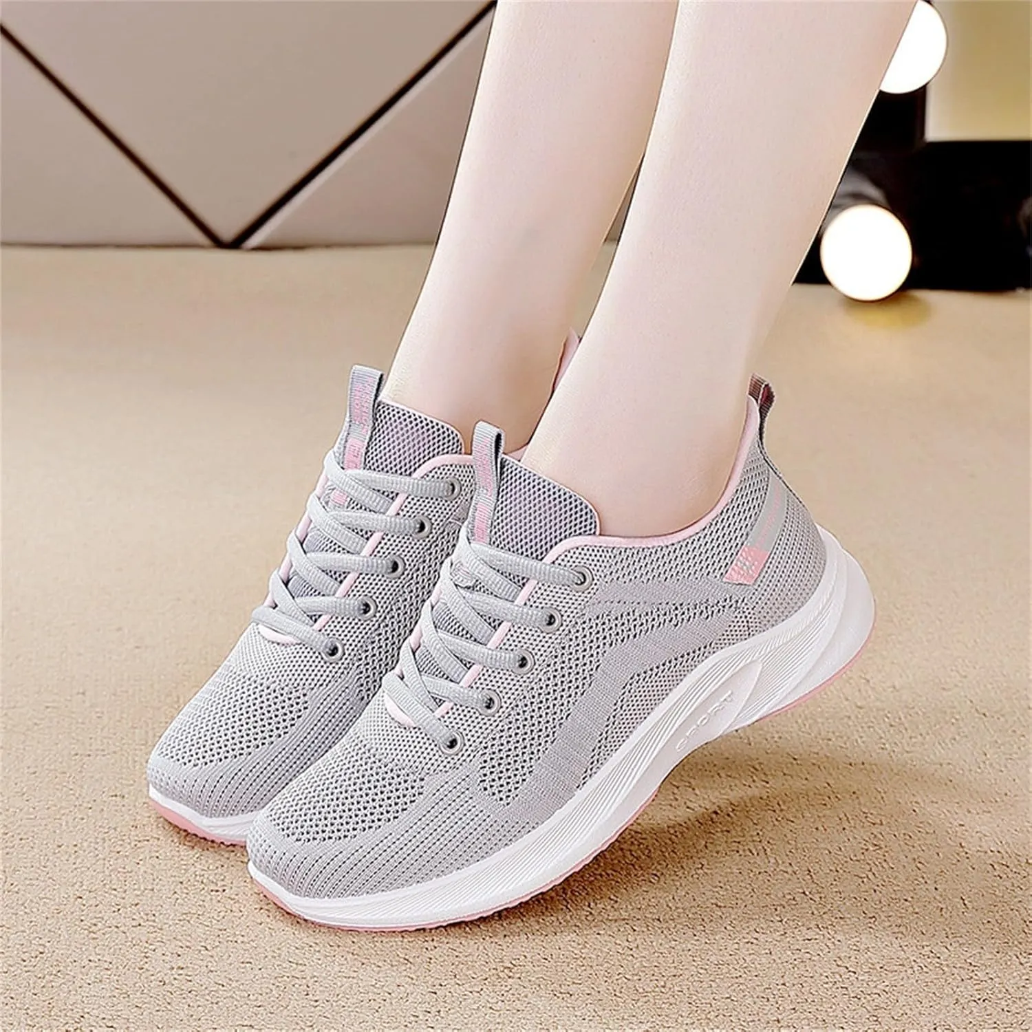 Running Shoes Women Fashion Lightweight Orthopedic Sneaker Ladies Comfortable Non Slip Sneakers for Gym Workout Golf