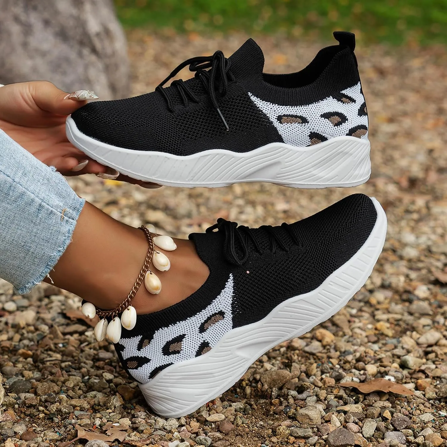 Running Shoes Women Walking Shoes Lightweight Tennis Shoes Non Slip Shoes Casual Breathable Sneakers for Workout Sports