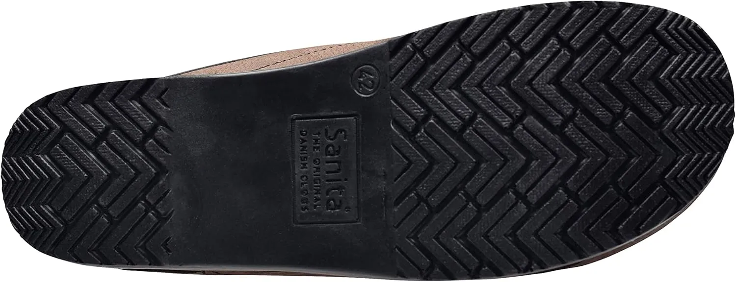 Sanita Karl Textured Oiled Leather Professional Clogs for Men - Arch Support, Durable, Open-Back, APMA Approved Slip-On Shoes