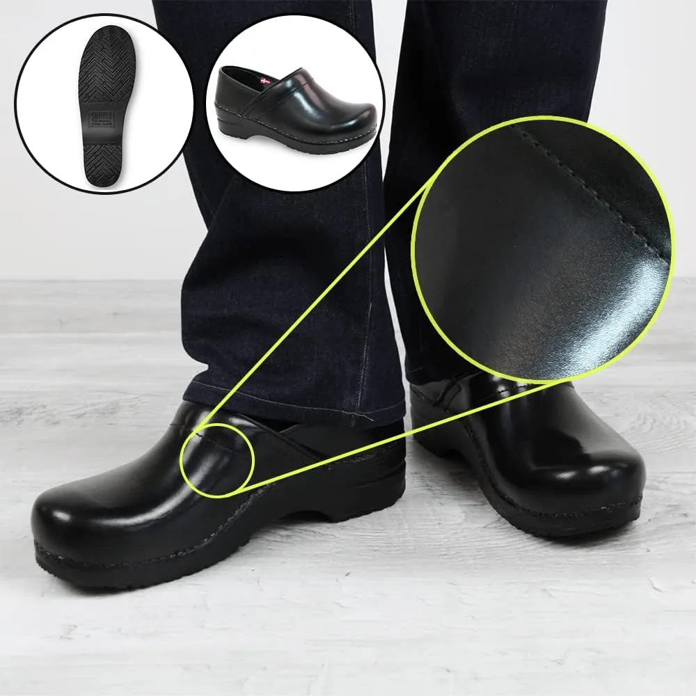 Sanita Pro Cabrio Professional Clogs for Men - Arch Support, Durable, Closed-Back Slip-On Shoes