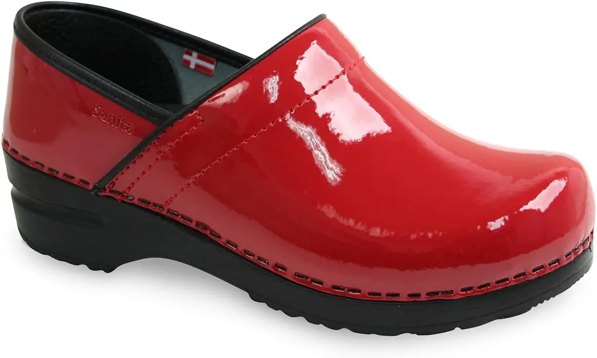 Sanita Pro Patent Wide Professional Clogs for Women - Arch Support, Durable, Closed-Back Slip-On Shoes
