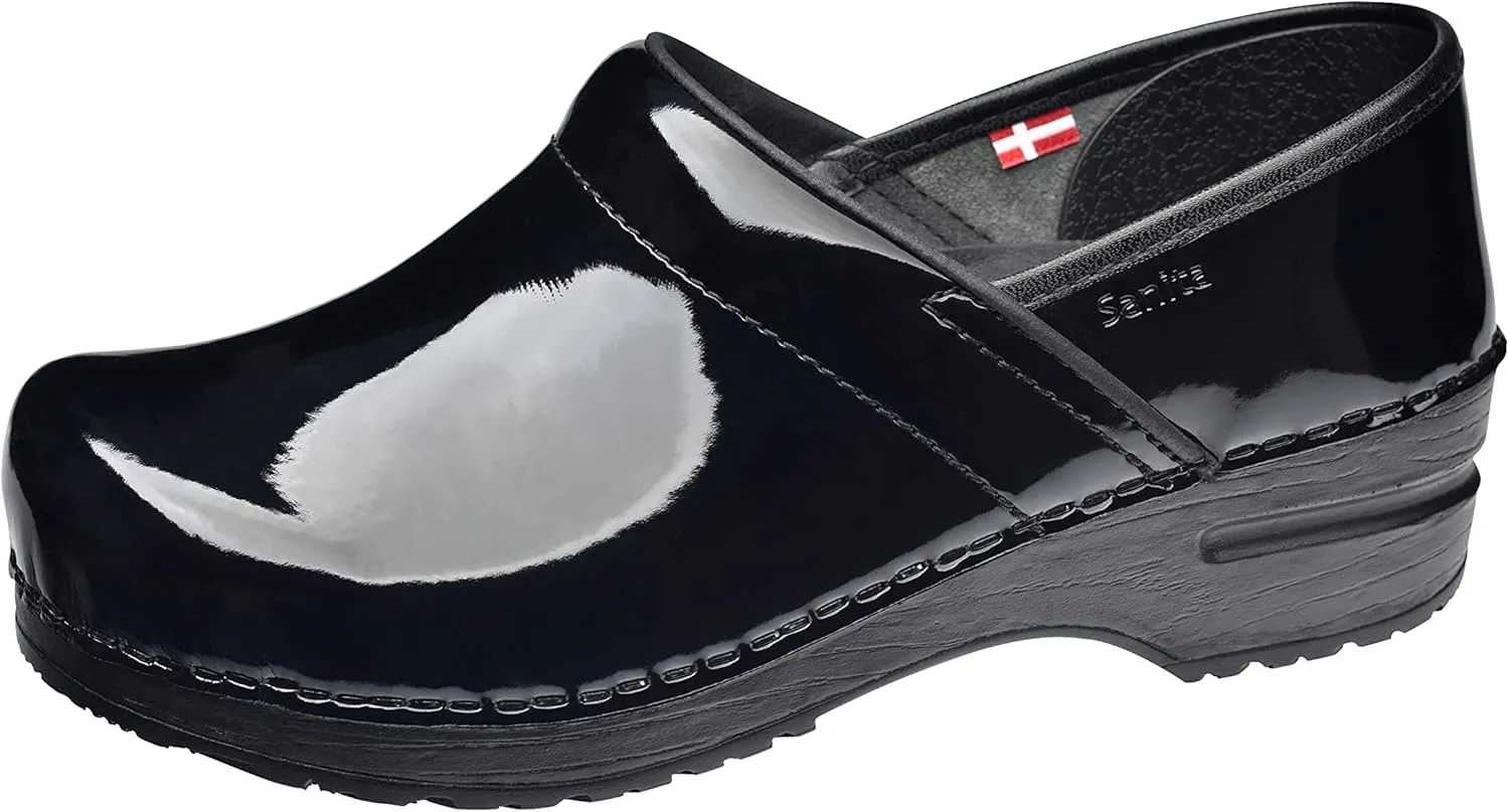 Sanita Pro Patent Wide Professional Clogs for Women - Arch Support, Durable, Closed-Back Slip-On Shoes