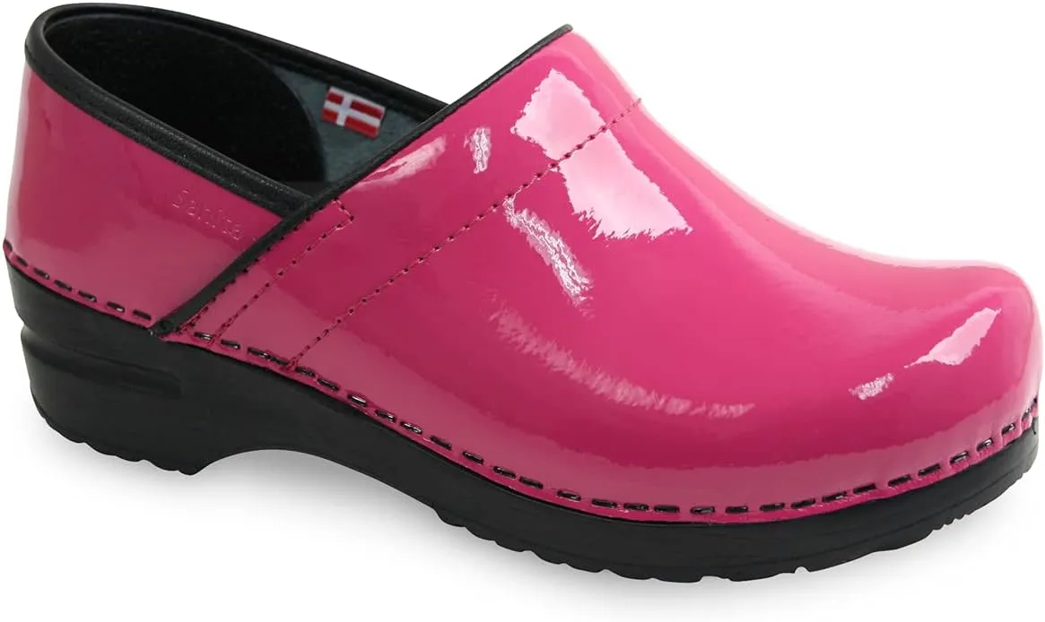 Sanita Pro Patent Wide Professional Clogs for Women - Arch Support, Durable, Closed-Back Slip-On Shoes