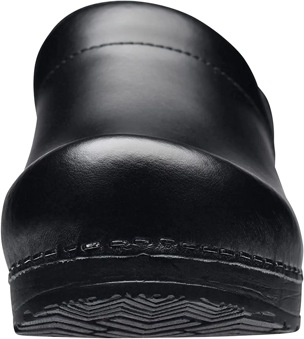 Sanita PU-Coated Leather Clogs for Women - Arch Support, Durable, Closed-Back, APMA-Approved Slip-On Shoes