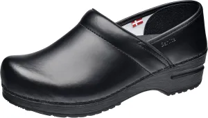 Sanita PU-Coated Leather Clogs for Women - Arch Support, Durable, Closed-Back, APMA-Approved Slip-On Shoes