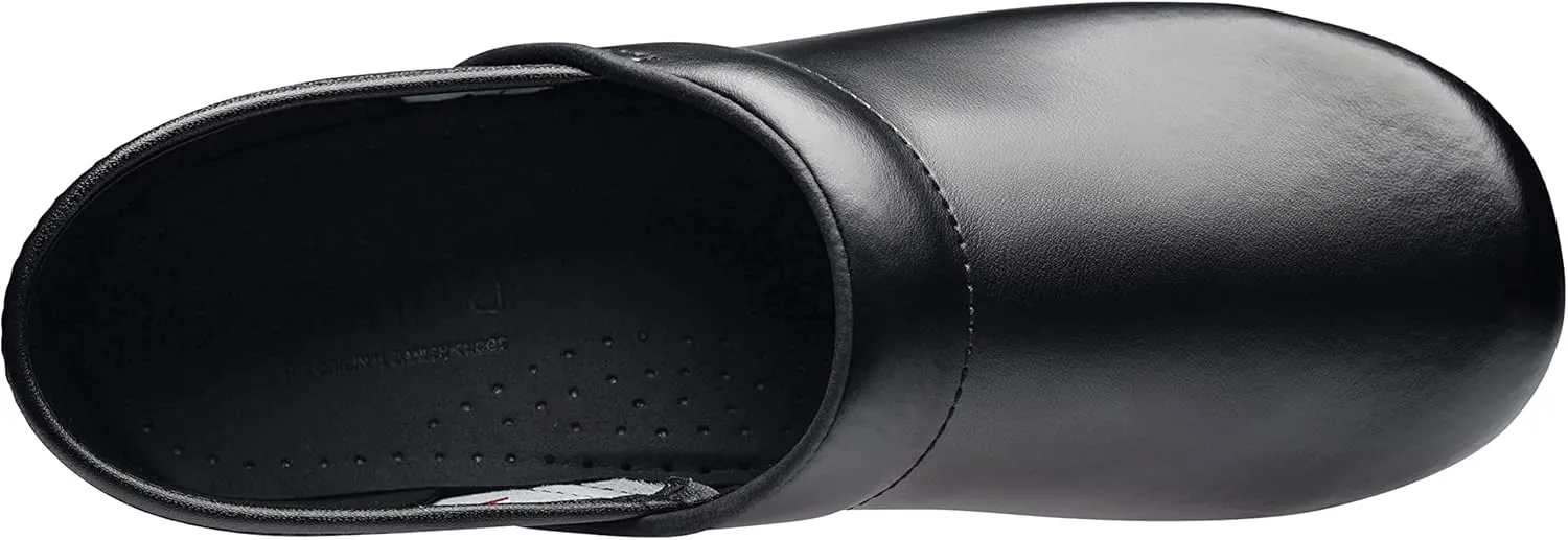 Sanita PU-Coated Leather Clogs for Women - Arch Support, Durable, Closed-Back, APMA-Approved Slip-On Shoes