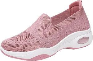 Slip On Sneakers Women Running Shoes Lightweight Tennis Shoes Non Slip Workout Shoes Breathable Walking Womens Sneakers