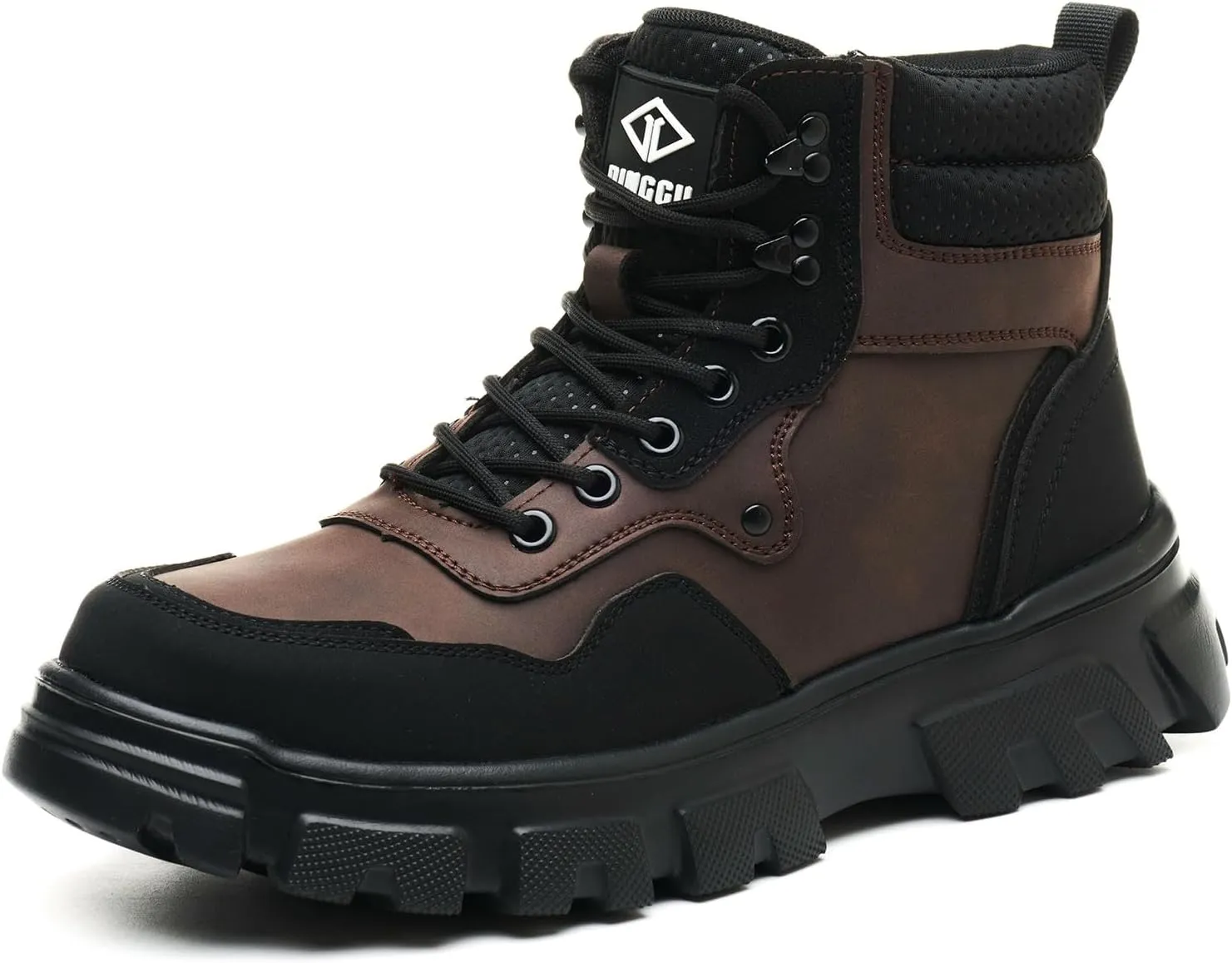 Steel Toe Boots for Men Safety Mens Work Boots Composite Toe Construction Shoes Botas De Trabajo Para Hombre