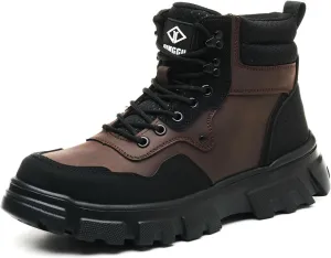 Steel Toe Boots for Men Safety Mens Work Boots Composite Toe Construction Shoes Botas De Trabajo Para Hombre