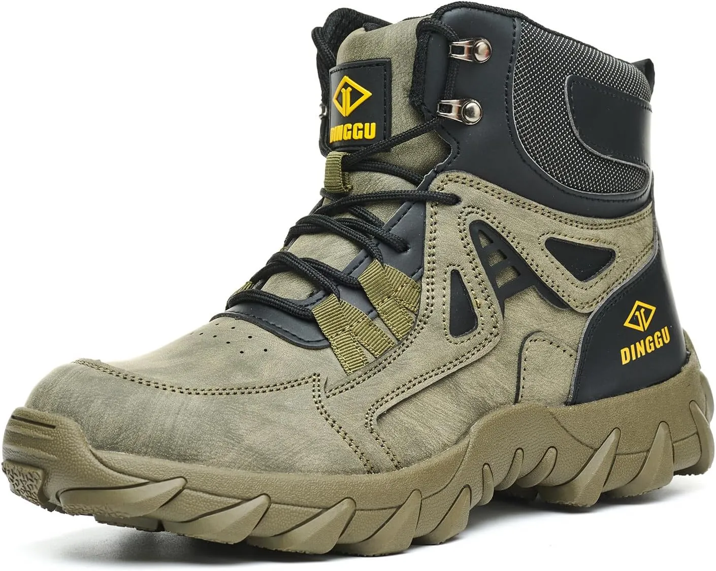 Steel Toe Boots for Men Safety Work Boots ComfortableIndestructible Industrial & Construction Shoes Mens Composite Toe Boots