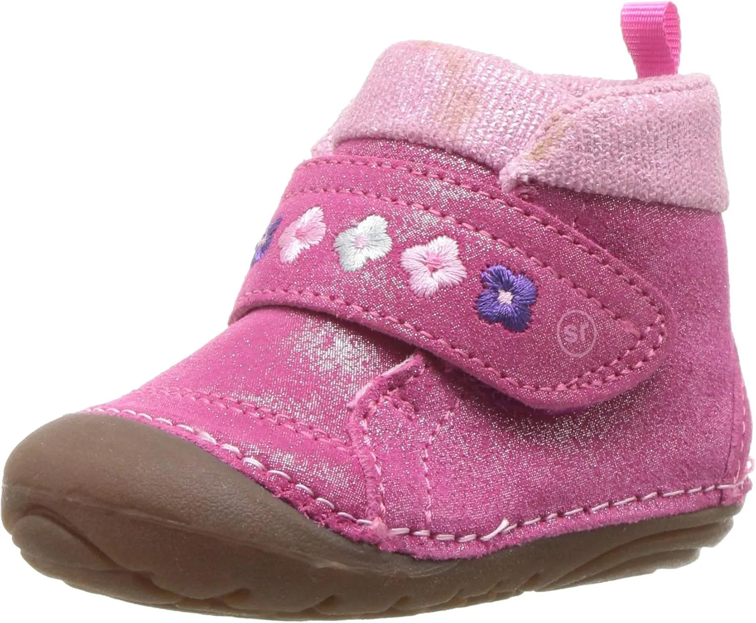 Stride Rite Baby-Girl's Sophie Adjustable Suede Boot Ankle