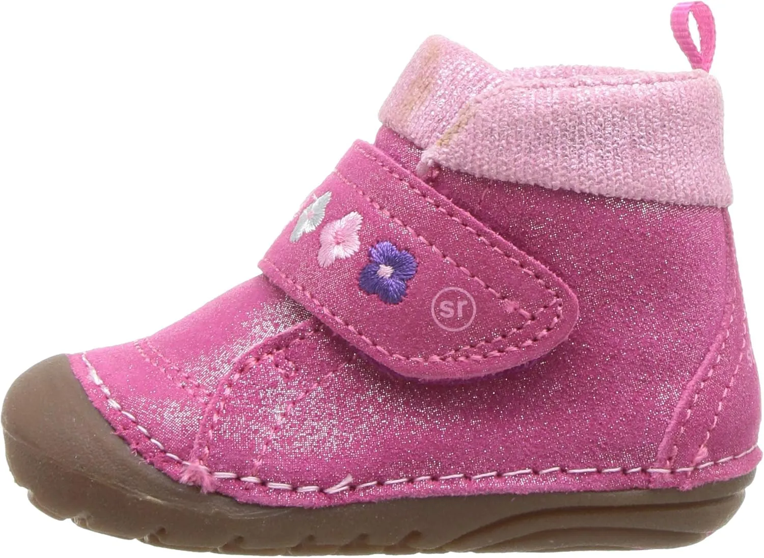 Stride Rite Baby-Girl's Sophie Adjustable Suede Boot Ankle