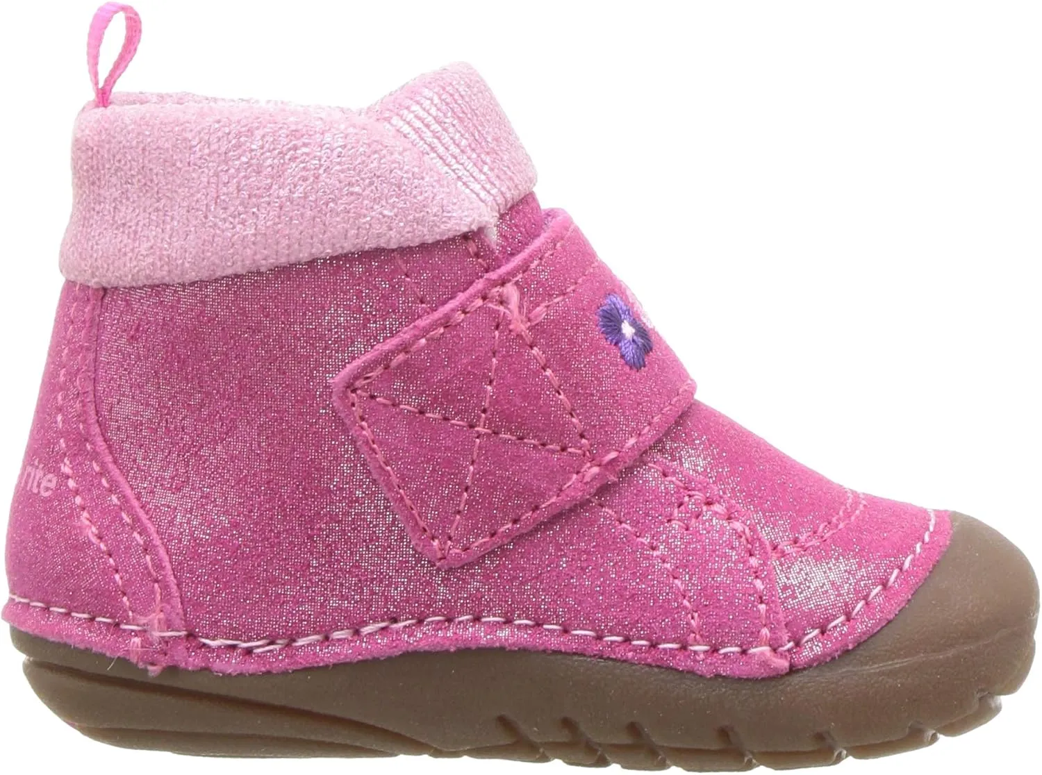 Stride Rite Baby-Girl's Sophie Adjustable Suede Boot Ankle