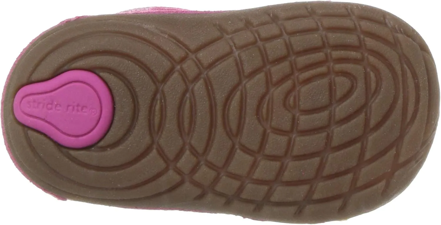 Stride Rite Baby-Girl's Sophie Adjustable Suede Boot Ankle