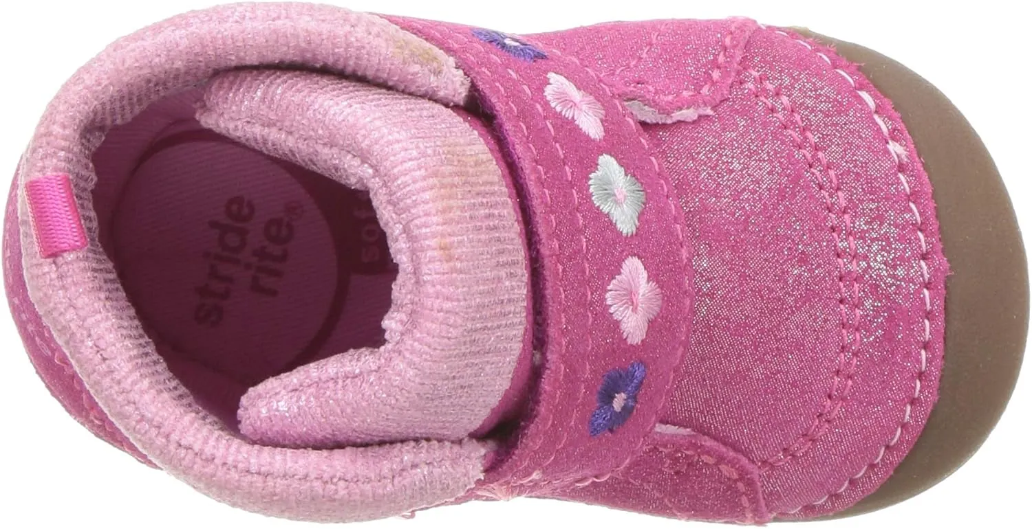 Stride Rite Baby-Girl's Sophie Adjustable Suede Boot Ankle