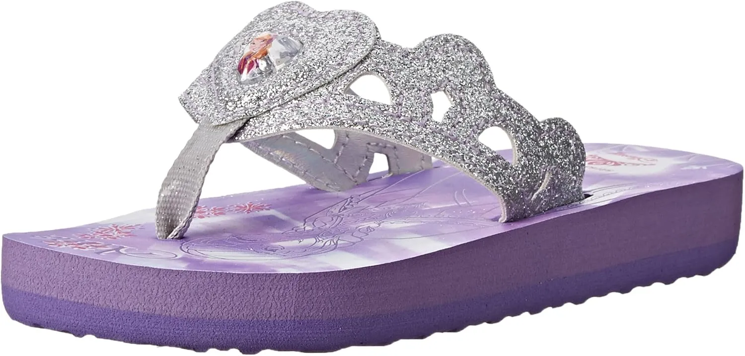 Stride Rite Baby, Toddler and Little Girls Anna and Elsa Eva Flip Flop