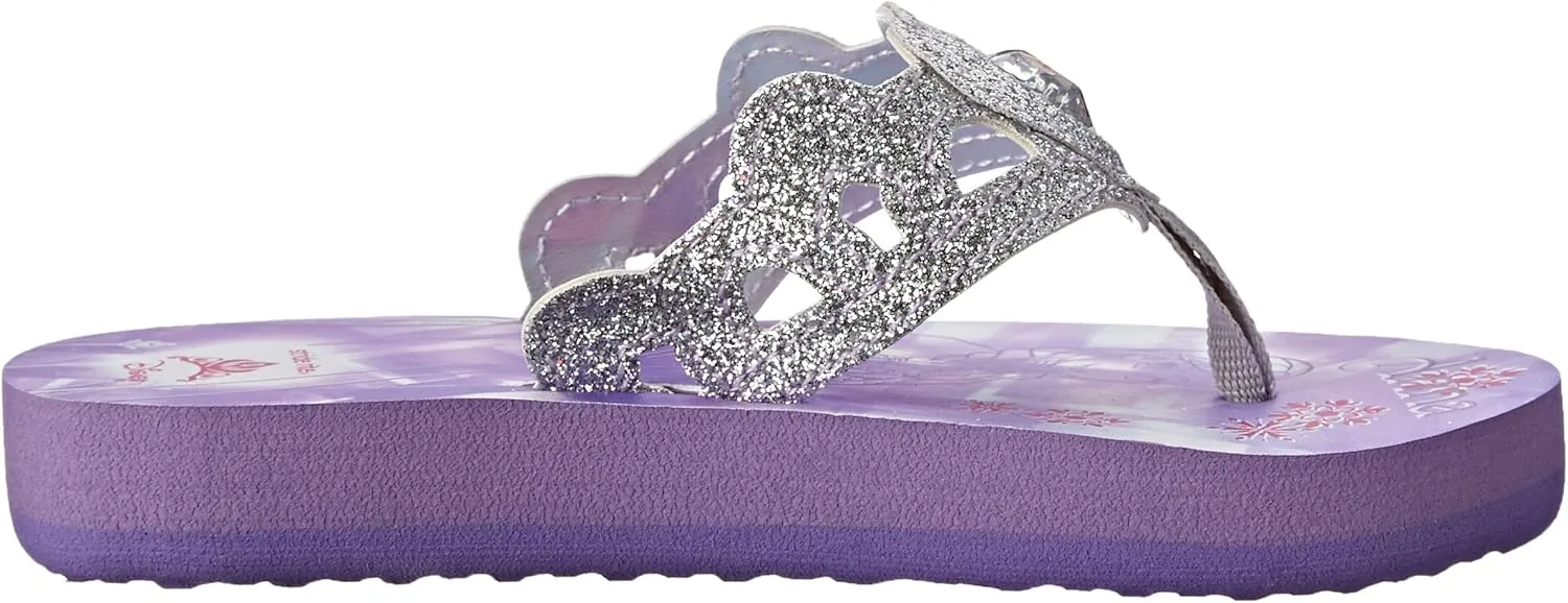 Stride Rite Baby, Toddler and Little Girls Anna and Elsa Eva Flip Flop